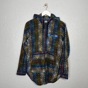 RARE Kavu Multicolor Patterned Hooded Jacket